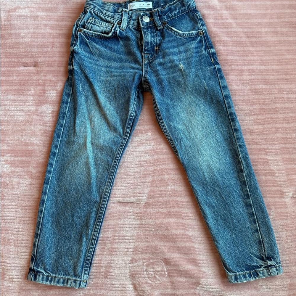 Zara Boy Distressed Blue Jeans